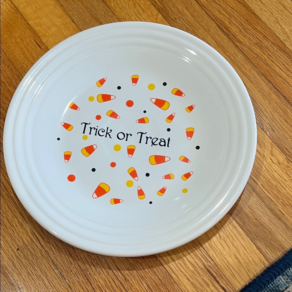 Trick or Treat Candy Corn Plate